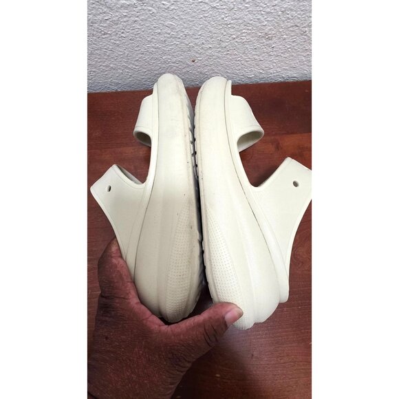 Crocs Women's Ivory Double-Strap Slide Wedge Sandals Size 7 Lightweight - Picture 7 of 11